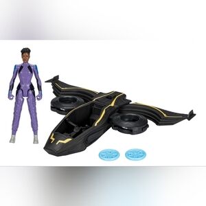 Marvel Black Panther Wakanda Forever Vibranium Blast Sunbird,Shuri Action Figure